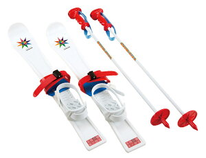 キャプテンスタッグ CAPTAIN STAG アウトドア ジュニアプラスキー 60cm レッド 2点セット スキー板 ストック 雪遊び 雪すべり おもちゃ 玩具 プレイグッズ レジャー ウインタースポーツ キッズ 子