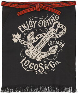 ロゴス LOGOS アウトドア LOGOS 野外活動・帆前掛 vintage ブラック 前掛け エプロン 作業 キャンプ 焚き火 帆布 丈夫 調理 料理 ウェア 81090821