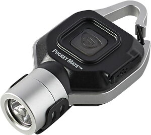 ストリームライト StreamLight アウトドア ハンズフリーライト ポケットメイトUSB シルバー 懐中電灯 携行 ハンズフリー 照明 LED USB充電式 クリップ カラビナ ランニング 夜道 超小型 SL73300000