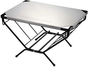 【30日限定 ポイント最大10倍】 キャプテンスタッグ CAPTAIN STAG アウトドア ステンレス 薪ラックテーブル UC0568