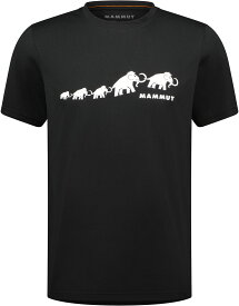 マムート MAMMUT アウトドア QD ロゴ プリント Tシャツ アジアンフィット メンズ 男性 半袖Tシャツ 速乾 軽量 カジュアル お出かけ 旅行 高品質 トップス 1017-02012 101702012 00255