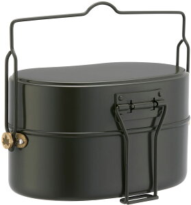 ロゴス LOGOS アウトドア LOGOS 23式ハンゴウ 2合 飯盒 飯ごう クッカー ソロキャンプ 少人数 コンパクト 湯切り水切り可能 パスタ料理 簡易フライパン スライド式 キャンプ 81234400