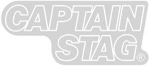 【30日限定 ポイント最大10倍】 キャプテンスタッグ CAPTAIN STAG アウトドア キャプテンスタッグステッカー 2段ロゴ・クリア 118×52mm UM-1526 UM1526