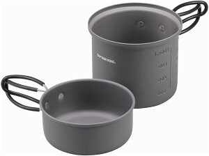 キャプテンスタッグ CAPTAIN STAG アウトドア トレッカーアルミソロクッカーセット M クッカー キャンプ 調理 1人用 2人用 UH4107