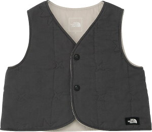 ザ・ノース・フェイス THE NORTH FACE アウトドア ベビー キルティングベスト 赤ちゃん チョッキ トップス アウター ノースリーブ オーガニックコットン 綿 天然素材仕様 秋 冬 防寒 おでかけ 外