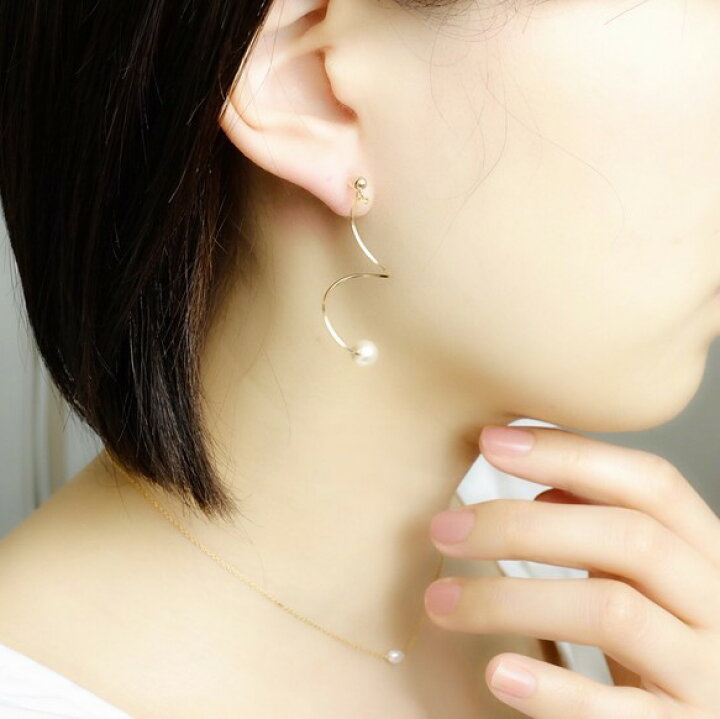 楽天市場】【イヤリング(樹脂ノンホールピアス)】14kgf◇パール付き  