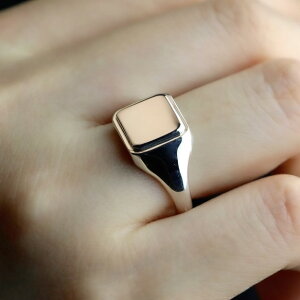 qVo[925rVOlbgO step signet ring gMiddleh 2`25 X^[OVo[ KTCYw 傫TCY TO AM[Ή v[g Mtg bs