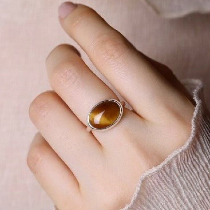 楽天市場】〈シルバー925〉天然石イエロータイガーアイ カボション  