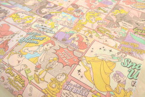 ディズニープリンセス アメコミ風シーチング生地