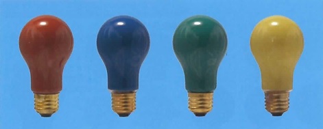 旭光電機一般球カラー セラミックPS55 E26 110V-20W(R) レッド 25本セット