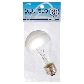 オーム電機　シルバーランプ E26 60W　LB-PS6660T-SL【品番：04-7960】