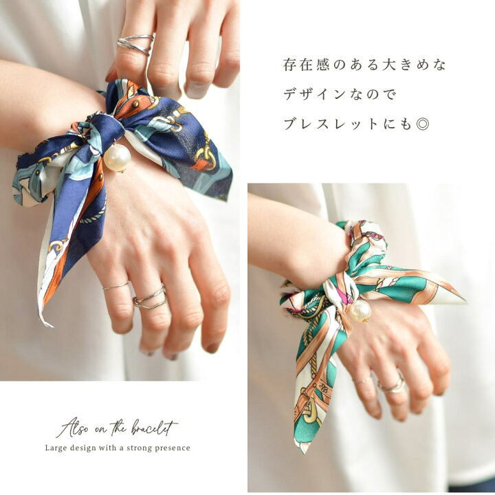 レディース 調 カチューシャ ヘアアクセサリー 手首 ミニスカーフ ヘアリボン ストール 小物 Vivishow バンダナ リボン アクセサリー バッグ