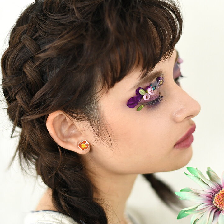 楽天市場 ボディピアス ピアス アネモネ 花 フラワー Flower ステンドグラス キレイ目 ネコポスok 3 980円 税込 以上 送料無料 あす楽 6月再入荷 ボディピアス専門店 Medi Store