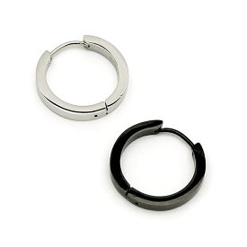 カチッとフープピアス (片耳用) / ピアス セカンドピアス シンプル フープピアス メンズピアス ステンレス