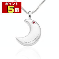 【ポイント5倍｜10/4 20時～10/9限定】 遺骨ペンダント 生活防水 名入れ 刻印 月2 誕生石 シルバー925製 …