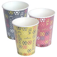 耐熱紙コップ9オンス 275ml（HMカフェ）3色アソート 業務用 1000個 ホットドリンク用