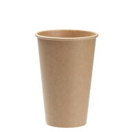 紙コップ12オンス 340ml（未晒）1500個 /おしゃれで、かわいいナチュラルカラーが人気の紙コップ。