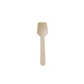 ウッド 木製 アイススプーン 95mm（裸入）業務用 10000本 /おしゃれで、かわいい ナチュラルカラーが人気の使い捨てスプーン。