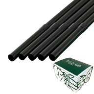 曲がるストロー（裸）直径6×210mm 黒 500本 輸入品