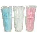 曲がるストロー 直径4.5×120mm 400本（フィルム包装）