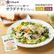 サラダチキン 常温 保存 うちのや プレーン 12食 24食 詰め合わせ セット 【 送料無料 沖縄以外】 レトル…