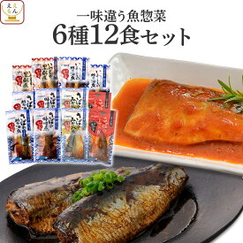 レトルト 惣菜 おかず 魚 さば いわし 煮魚 一味違う 6種12食 詰め合わせ セット 【 送料無料 沖縄以外】 YSフーズ レトルト食品 常温保存 レンジ 湯煎 一人暮らし 高齢者 仕送り 母の日 2024 新生活 ギフト