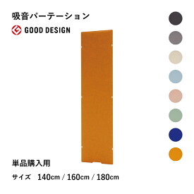 TRANQORD 吸音パーテーション専用追加パネル 厚み3cm 高さ160cm 180cm 日本製 全8色 リブグラフィ LIBGRAPHY