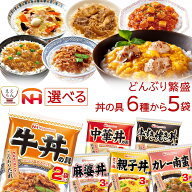 母の日 レトルト 食品 丼の具 惣菜 どんぶり繁盛 6種類から 選べる どんぶりの具 5袋 詰め合わせ セット …