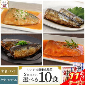 ＼ クーポン 配布中／ レトルト食品 惣菜 おかず 魚 さば いわし 焼き魚 2種類の セット から 選べる 10食 詰め合わせ 【 送料無料 北海道沖縄以外】 YSフーズ レトルト 常温保存 レンジ 湯煎 お中元 2024 父の日 ギフト