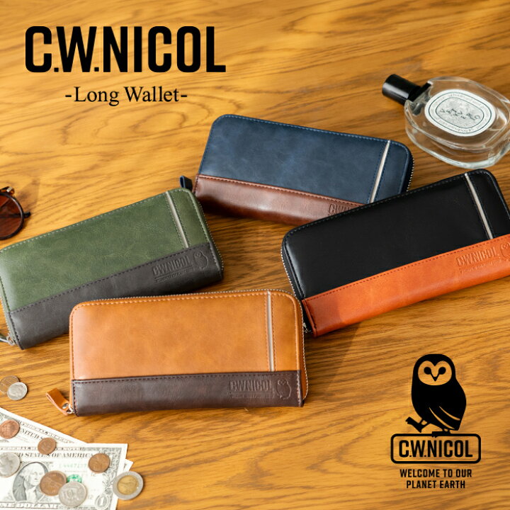 楽天市場】C.W.ニコル 財布 メンズ 長財布 ラウンドファスナー 