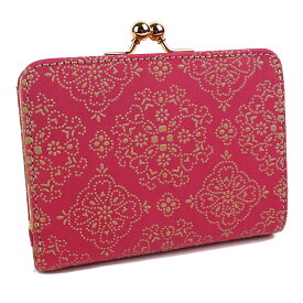 財布 レディース 二つ折り財布 折りたたみ財布 がま口 ボックスコインケース 本革 日本製 国産 革財布 鹿革 エレガント 上品 フォーマル レース柄 レースフラワー 古都印伝 サイフ 母の日 プレゼント クリスマス【コンビニ受取対応商品】