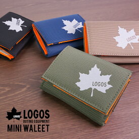 財布 三つ折り コンパクト ミニ ミニウォレット 小さい財布 小さい 3つ折り ショートウォレット メンズ 軽い 軽量 ポリエステル カジュアル おでかけ LOGOS 送料無料 ゆうパケット