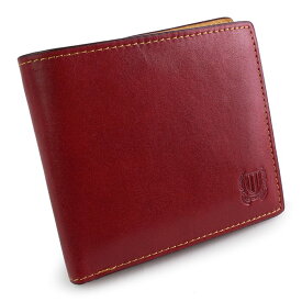 財布　二つ折り財布 メンズ 二つ折り 本革 紳士 小銭あり 折りたたみ財布 牛革 馬革 素上げ カード入れ ビジネス シック エンブレム pacca pacca サイフ クリスマス【コンビニ受取対応商品】