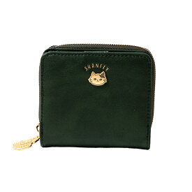 財布 レディース 二つ折り財布 ラウンドファスナー財布 コンパクト財布 小さめ 軽量 大容量 猫 ねこ キャラクター SNS 漫画 おしゃれ ギフト対応可能