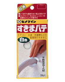 セメダイン すきまパテ 白色 200g 不乾性充てん材 HC-146 エアコン 水道 洗濯機 配管部 すきま 【4個までメール便（クリックポスト）発送可能】