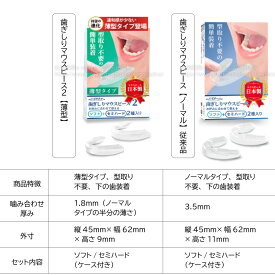 マウスピース 歯ぎしり 型取り不要 食いしばり ハギシリ 下の歯 就寝用 おやすみ用 日本製 コンパクトサイズ 送料無料