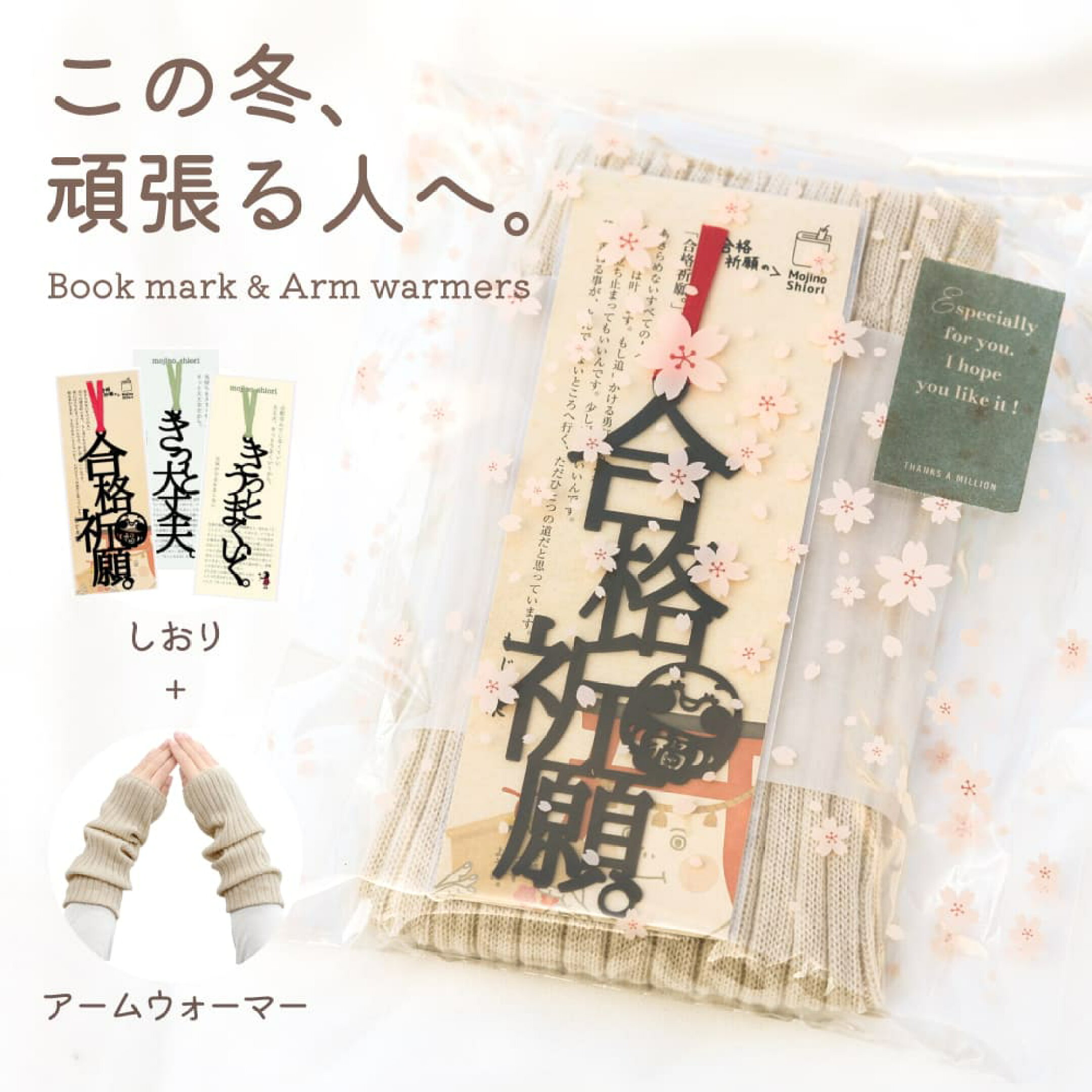 受験生応援 プレゼント プチギフト文字のしおり おまじない