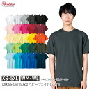 【メール便】Printstar 5.6オンス ヘビーウェイトTシャツ 00085-CVT｜メンズ レディース ユニセックス｜半袖 無地 クルーネック 綿｜白 ホワイト 黒 ブラック グレー 赤 レッド ピンク 緑 グリーン 青 ブルー ネイビー 全37色｜XS S M L XL XXL XXXL 4XL 5XL WM WL (T)