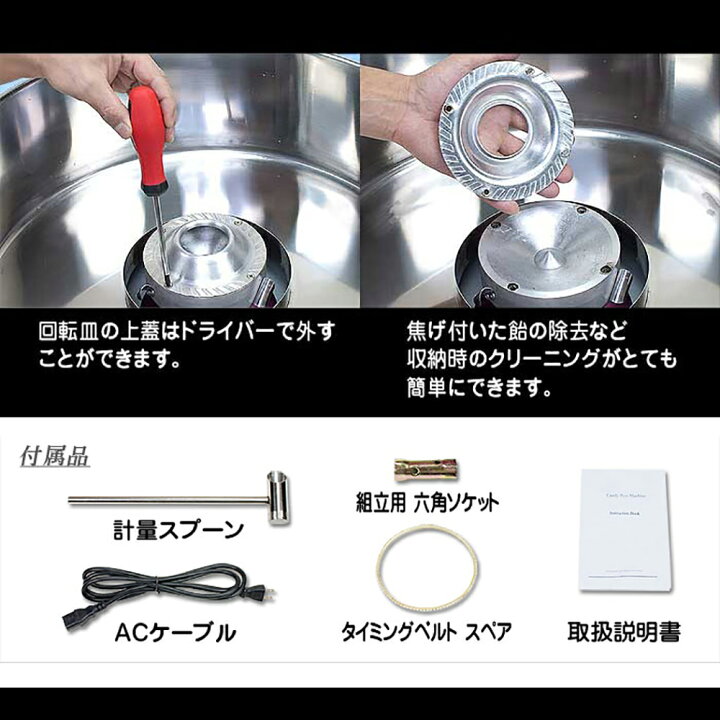 楽天市場】［当社製品保証1年！インボイス対応！］ 業務用 わたがし機 