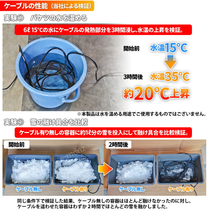 楽天市場 路面凍結 除雪の強い味方 融雪ヒーター m ケーブル ホットけーる ケーブルタイプ m 融雪 ヒートケーブル 発熱 電熱 屋根融雪 雪下ろし 凍結防止 凍結 蛇口 水道 水道管 車 窓 窓ガラス 屋根 玄関 解氷 積雪 豪雪 除雪 消雪 電熱 除雪 ホットケール