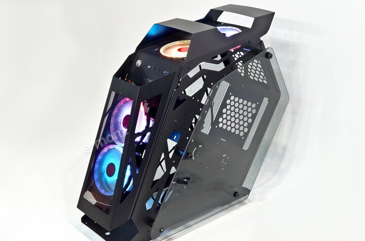 楽天市場】PCケース 【 黒鷺城 】 ゲーミング MicroATX MiniITX ミドル 