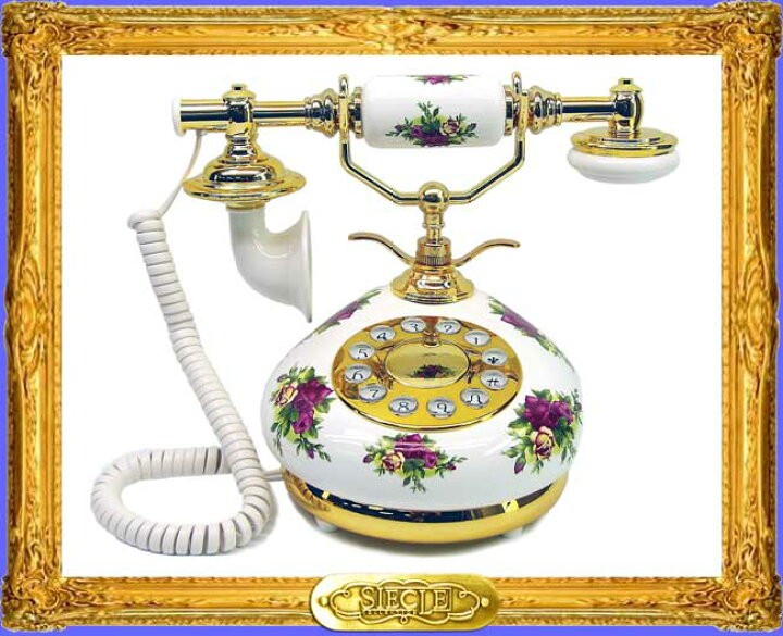 楽天市場】高級陶磁器 アンティーク 電話機 Porcelain Telephone 【HT 