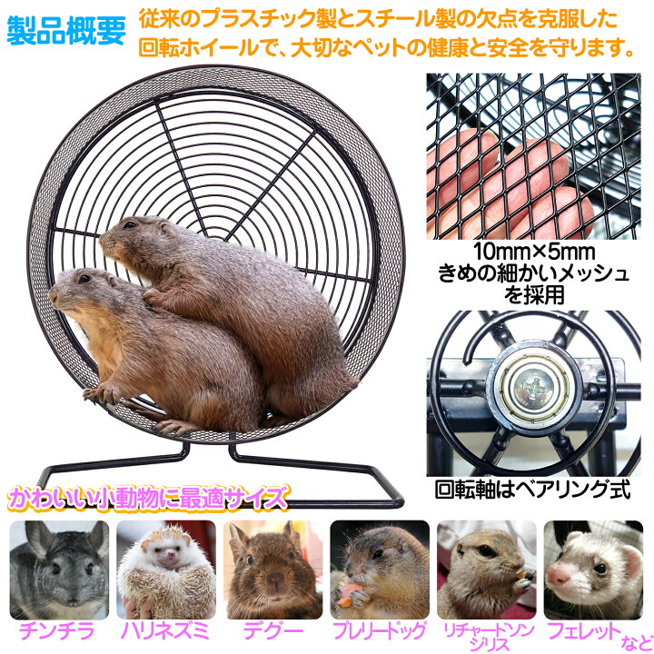 楽天市場】小動物用ホイール 【 メタルフレームレス 32 】32cm 回し車 