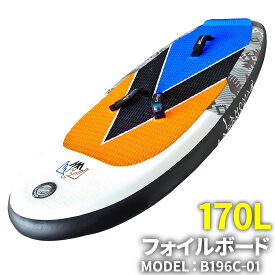 ウイングサーフィン用 フォイルボード 【 B196C-01 】 170L インフレータブル リーシュコード エアーポンプ 専用バック ウイングフォイル フォイルサーフィン ウイングサーフ サーフウイング カイトウイング ウイングボード おすすめ