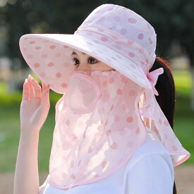 帽子 レディース 春夏 UVカット 采茶帽 アウトドア 自転車 紫外線対策 韓国風 日よけ 帽子 快適 通気性 ピンク ブルー パープル ベージュ グレー ポリエステル