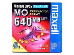 maxell �f�[�^�p 3.5�^MO 640MB Windows�t�H�[�}�b�g 5���p�b�N MA-M640.WIN.B5P