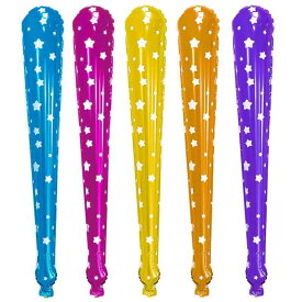 スティックバルーン 星 応援バルーン 鈴入り 細長風船 50セット バンバン がんばれ 手持ち 棒状 風船 軽量 加厚 アルミ ふうせん 野球 バスケ サッカー 試合 盛り上げ 応援棒 スポーツ観戦 体