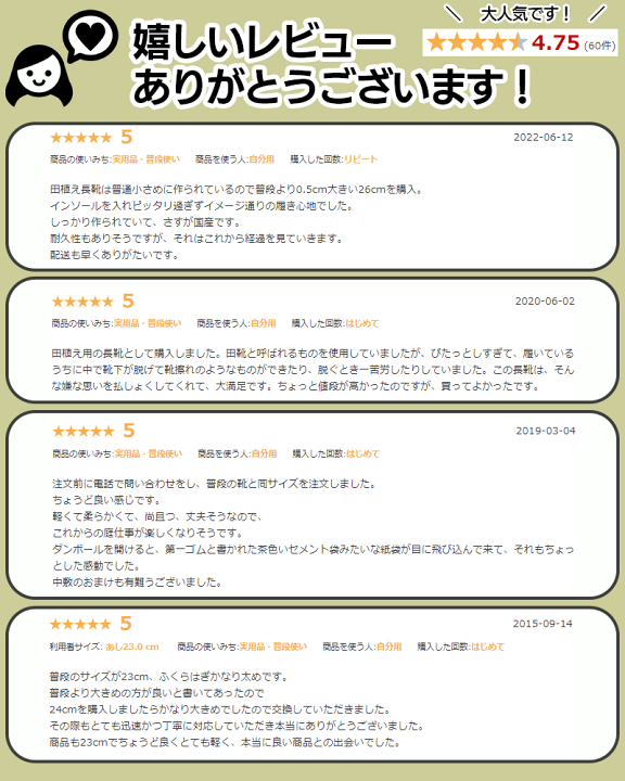 【第一ゴム】1号水田長 水中長 26cm 総ゴム 裏無し mono16547624-150313-02.jpg