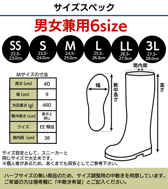 楽天市場】福山ゴム ノーカーズ008 長靴 農作業 メンズ レディース