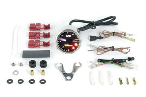 SP武川(タケガワ)Φ48スモールDNタコメーター12500RPM(レブインジケーター付)|05-05-0071